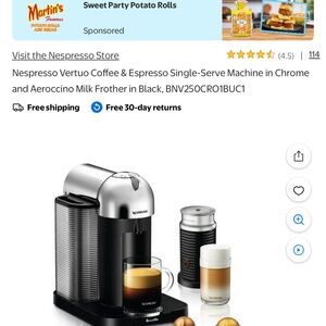 New reason coffee and expresso chrome machine single use